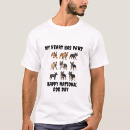 Camiseta Happy National Dog Day - Celebrate Your Best Frien