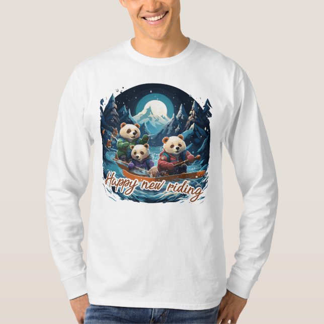 Camiseta Happy new riding (Frente)