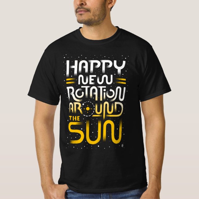 Camiseta Happy New Rotation Around The Sun (Frente)