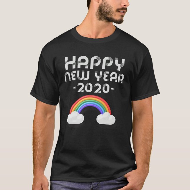 Camiseta Happy New Year 2020 Men Women Kids New Years Party (Frente)