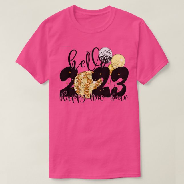 Camiseta Happy New Year 2023 New Years Eve Party Supplies N (Frente do Design)