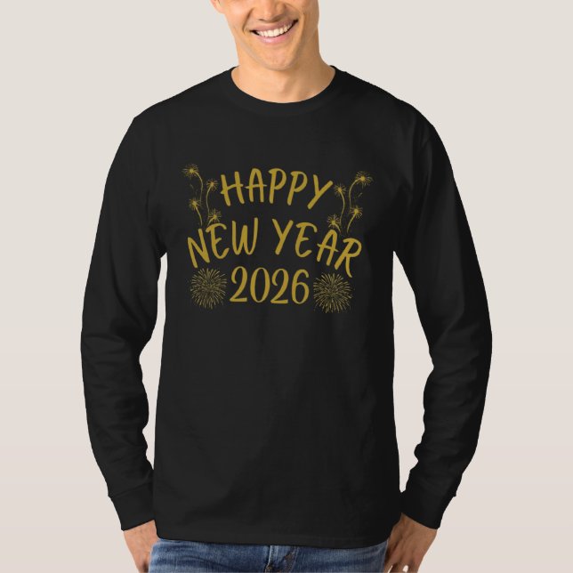 Camiseta Happy New Year 2026 (Frente)