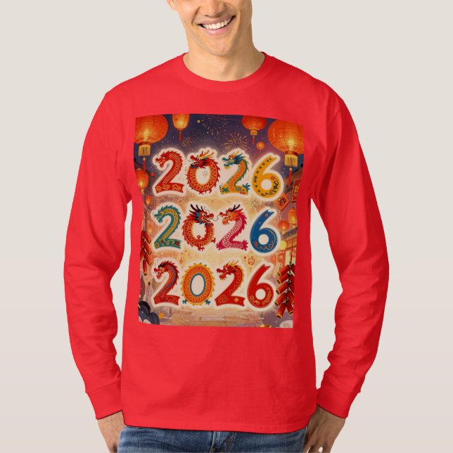 Camiseta Happy new year 2026 (Frente)