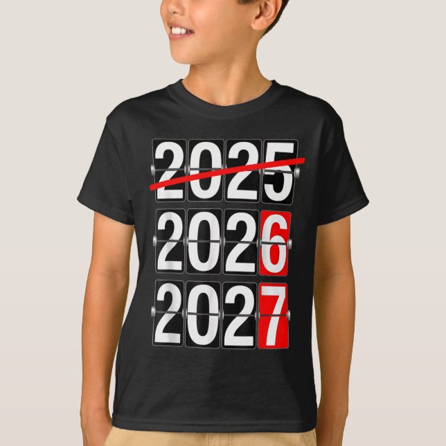 Camiseta Happy New Year 2026 2027 67 Meme Six Seven Funny  (Frente)