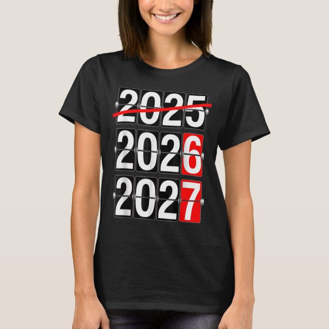 Camiseta Happy New Year 2026 2027 67 Meme Six Seven Funny  (Frente)