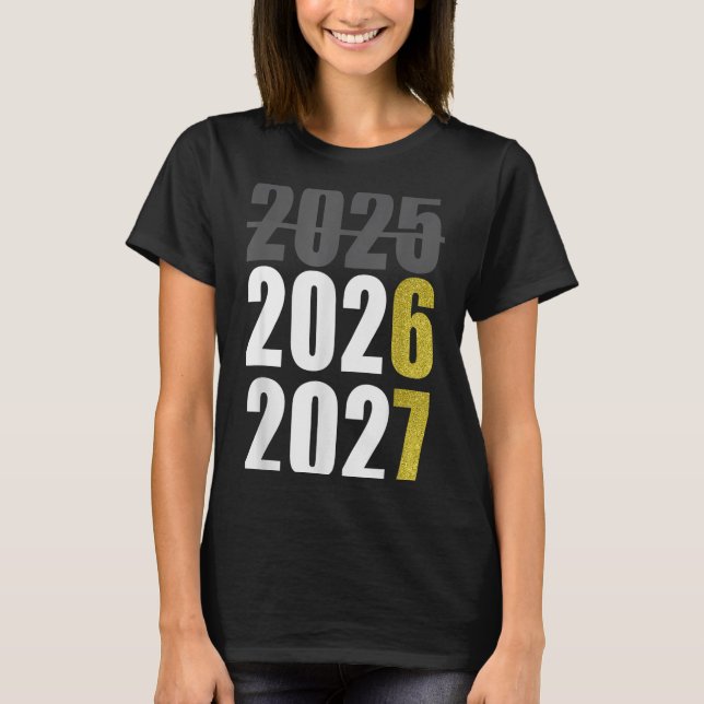 Camiseta Happy New Year 2026 2027 67 Meme Six Seven Kids Me (Frente)