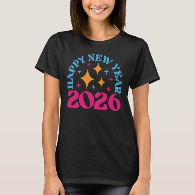 Camiseta Happy New Year 2026-73950 (Frente)