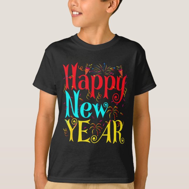 Camiseta Happy New Year 2026 And Merry Christmas New Year E (Frente)