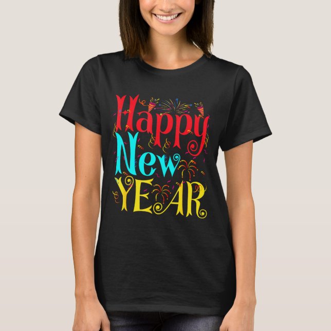 Camiseta Happy New Year 2026 And Merry Christmas New Year E (Frente)