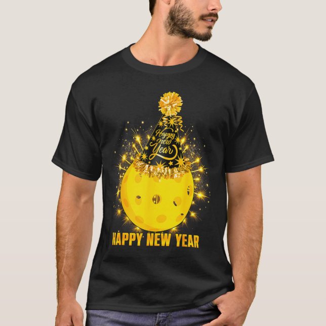 Camiseta Happy New Year 2026 Ckleball Party Hat New Years E (Frente)