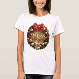 Camiseta happy new year 2026 classic holiday 