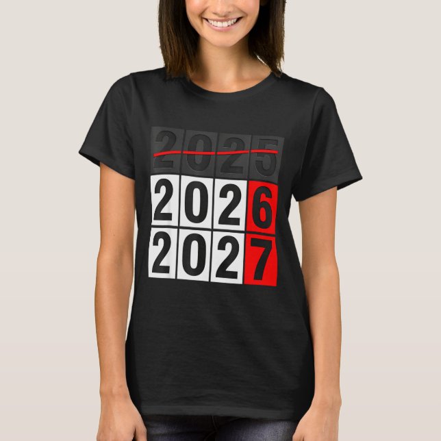 Camiseta Happy New Year 2026 Coming Soon 2027 67 Meme Six S (Frente)
