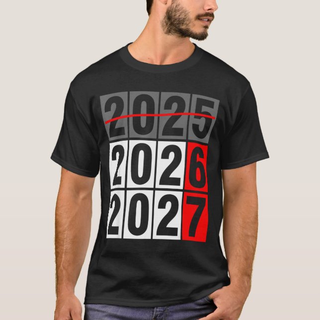 Camiseta Happy New Year 2026 Coming Soon 2027 67 Meme Six S (Frente)