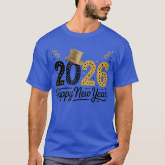 Camiseta Happy New Year 2026 Matching Family Friends girl