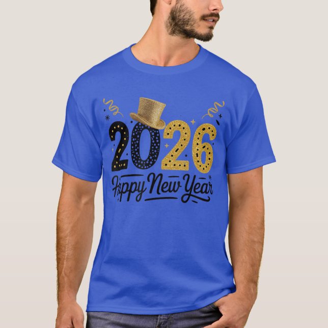 Camiseta Happy New Year 2026 Matching Family Friends girl (Frente)