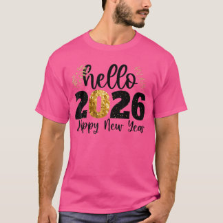 Camiseta Happy New Year 2026 New Year Party Friends Family 