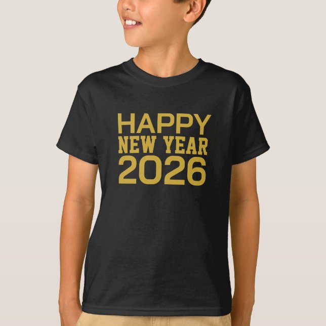 Camiseta Happy New Year 2026 T-Shirt (Frente)