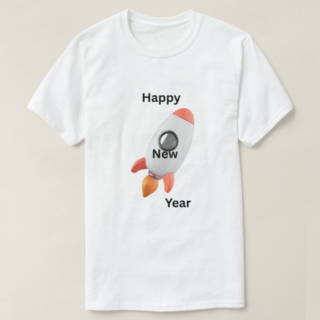 Camiseta Happy New Year 2026 T-Shirt – Celebrate in Style! (Frente do Design)