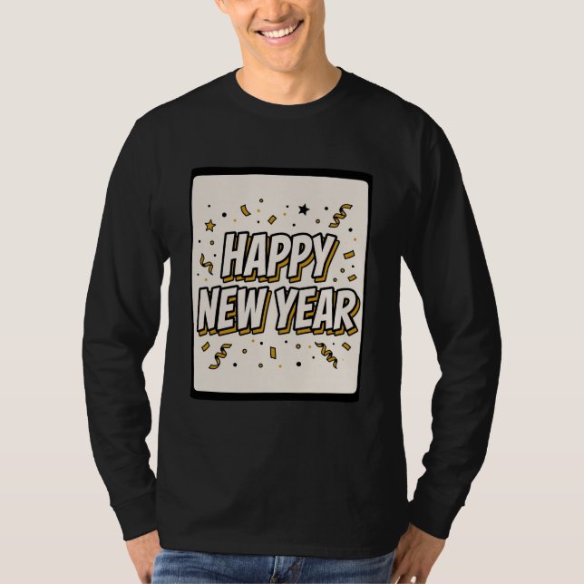 Camiseta Happy New Year 2027 Comic Tee (Frente)