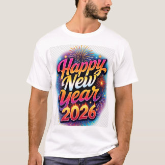 Camiseta Happy New Year Bright Aesthetic Shirt