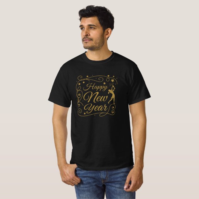 Camiseta Happy New Year Celebration (Frente Completa)