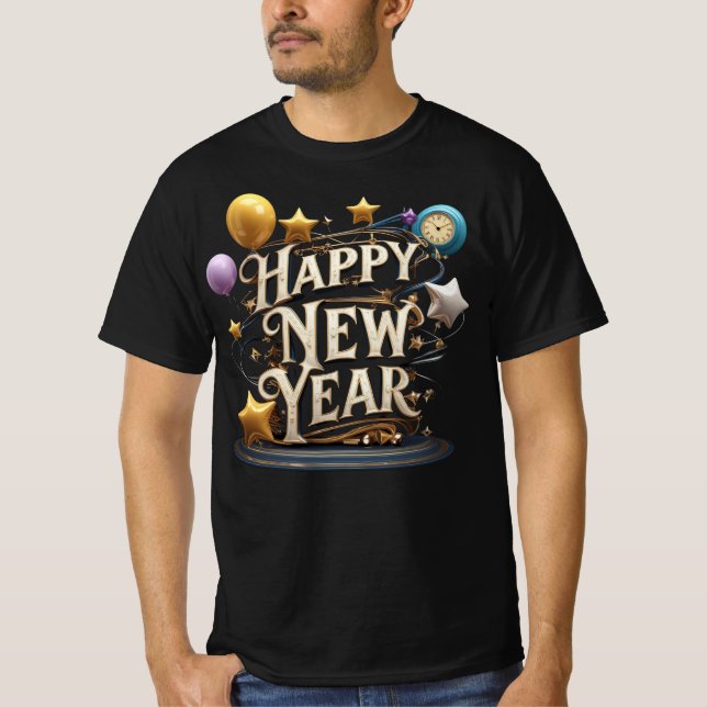 Camiseta Happy New Year Celebration Party (Frente)