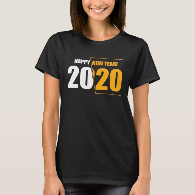 Camiseta Happy New Year Eve 2020 20 and 20 Party Midnight N (Frente)