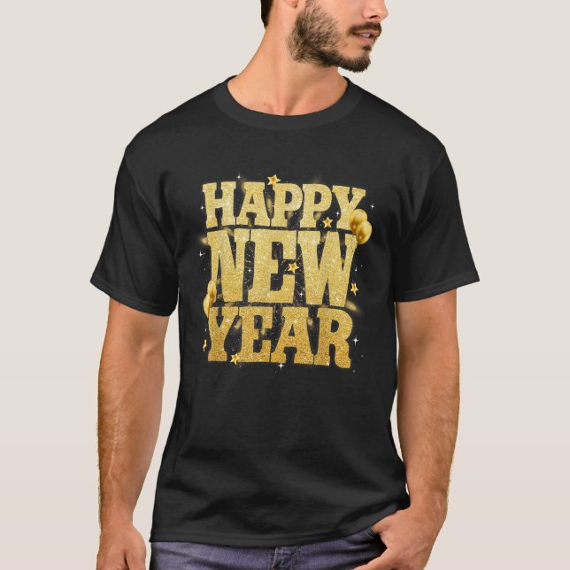 Camiseta Happy New Year Family Reunion Party New Year Eve O (Frente)