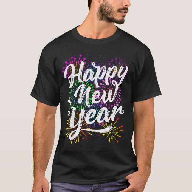 Camiseta Happy New Year Party Supplies 2026 Family Matching (Frente)