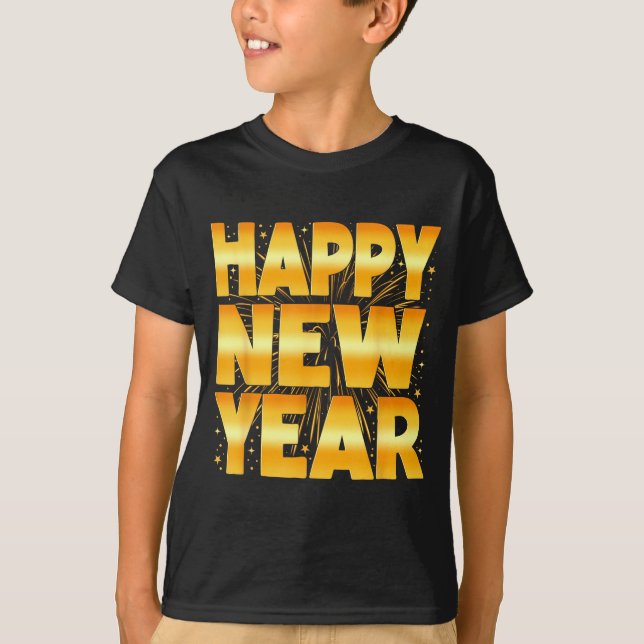 Camiseta Happy New Year Shirt Family New Years Eve Party Fi (Frente)