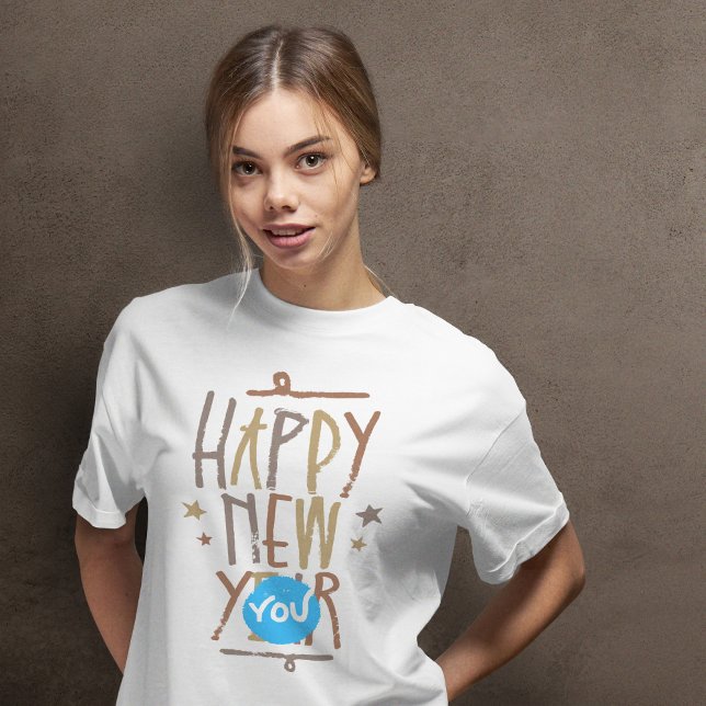 Camiseta Happy New Year T-Shirt (Criador carregado)