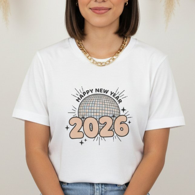 Camiseta Happy New Year T-shirt, New Year 2026 shirt (Criador carregado)