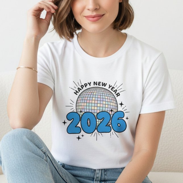 Camiseta Happy New Year T-shirt, New Year 2026 shirt (Criador carregado)