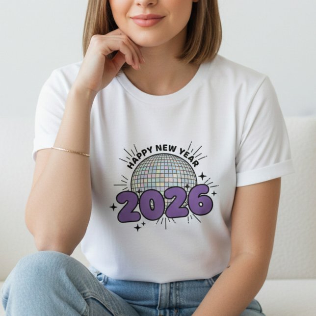 Camiseta Happy New Year T-shirt, New Year 2026 shirt (Criador carregado)
