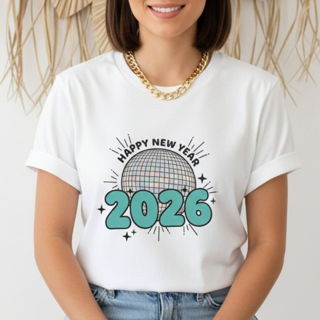 Camiseta Happy New Year T-shirt, New Year 2026 shirt (Criador carregado)