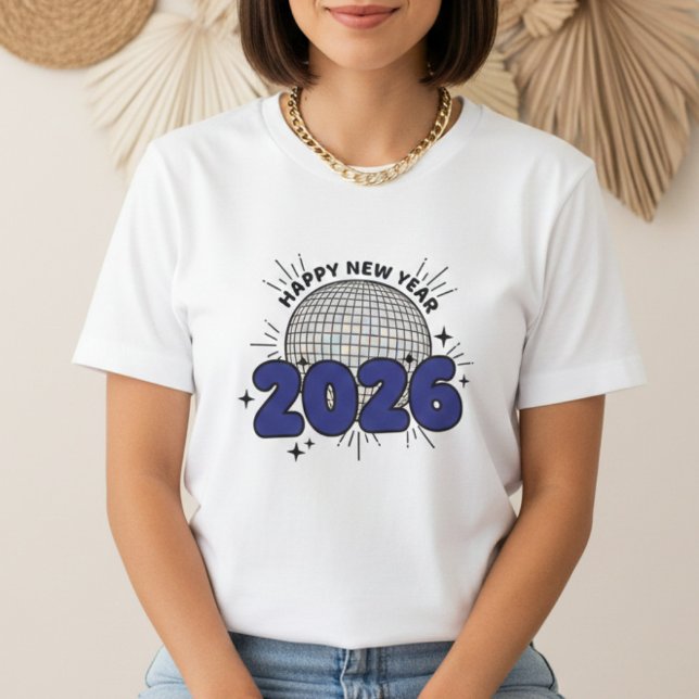Camiseta Happy New Year T-shirt, New Year 2026 shirt (Criador carregado)