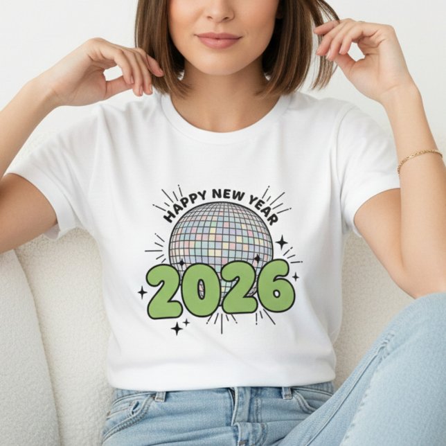Camiseta Happy New Year T-shirt, New Year 2026 shirt (Criador carregado)