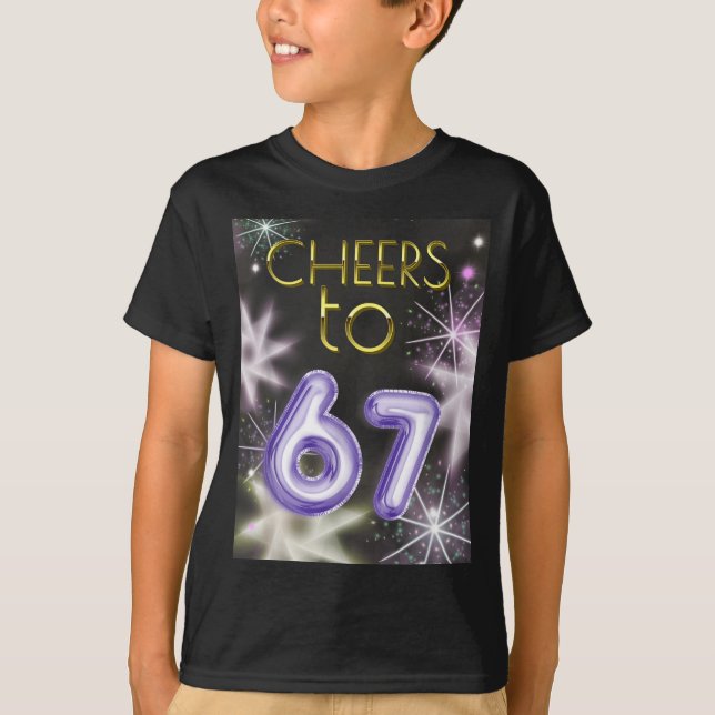 Camiseta Happy New Year With A 6 7 Zoomer Meme Vibe. 2026 C (Frente)