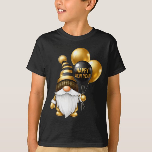 Camiseta Happy New Years Eve 2026 Party Gnomes Matching Fam (Frente)