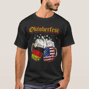 Camiseta Happy Oktoberfest 2023 American German Munique Fla