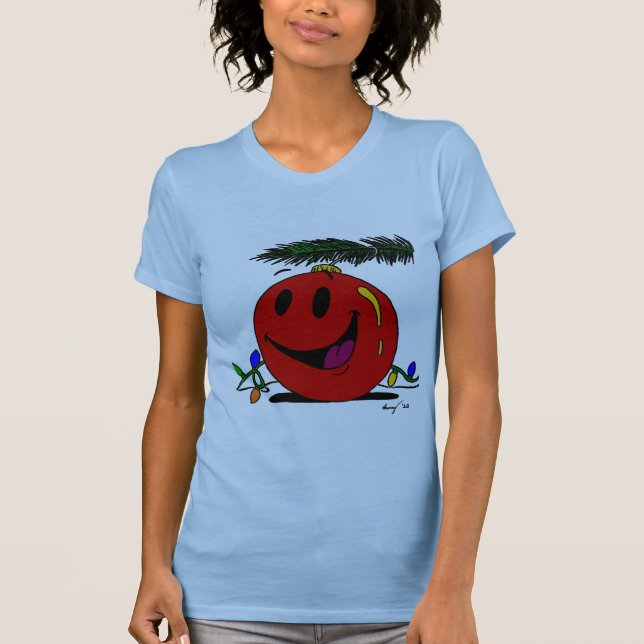 Camiseta Happy Ornament Womens Jersey T-Shirt (Frente)