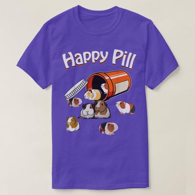 Camiseta Happy Pill Guinea Pig  (Frente do Design)