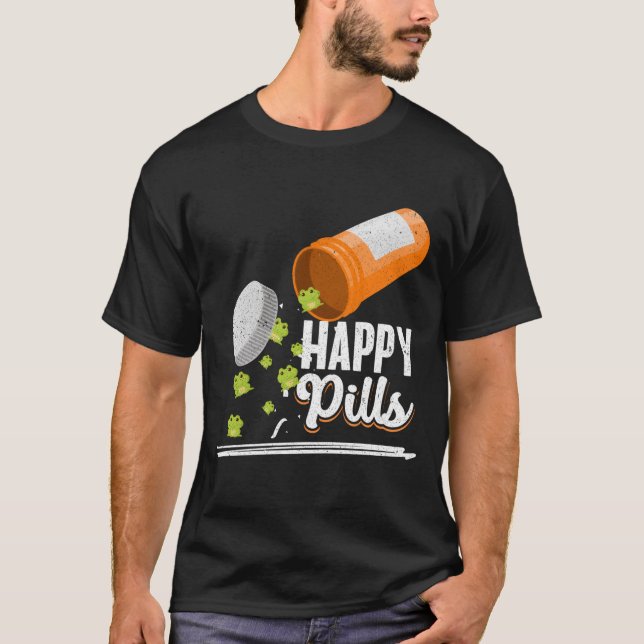 Camiseta Happy Pills Frog Frog Owner (Frente)