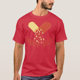 Camiseta Happy Pills, Funny Corgi, Love Dog Lover For Men W