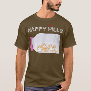 Camiseta Happy Pills Guiné Pig para donos de cobaias