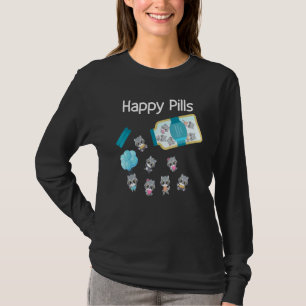 Camiseta Happy Pills Raccoon Cute