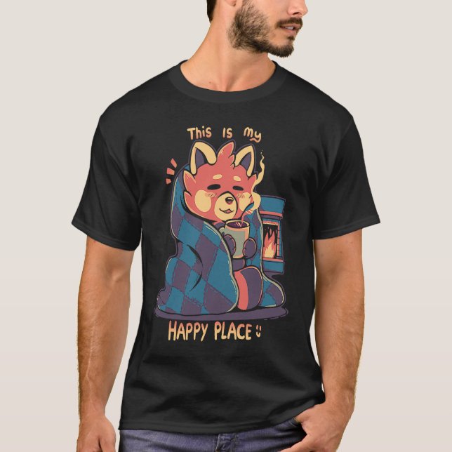 Camiseta Happy Place at the Fireplace (Frente)