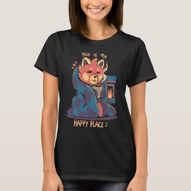Camiseta Happy Place at the Fireplace (Frente)