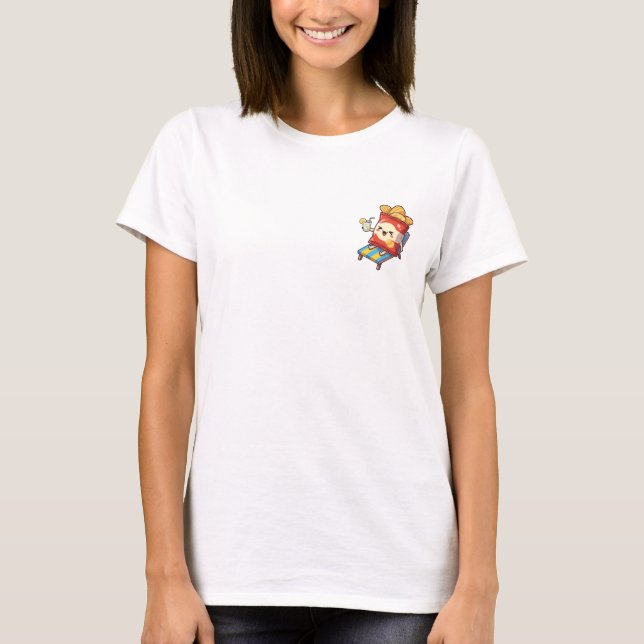 Camiseta Happy Potato Chip Bag Character Relaxing (Frente)