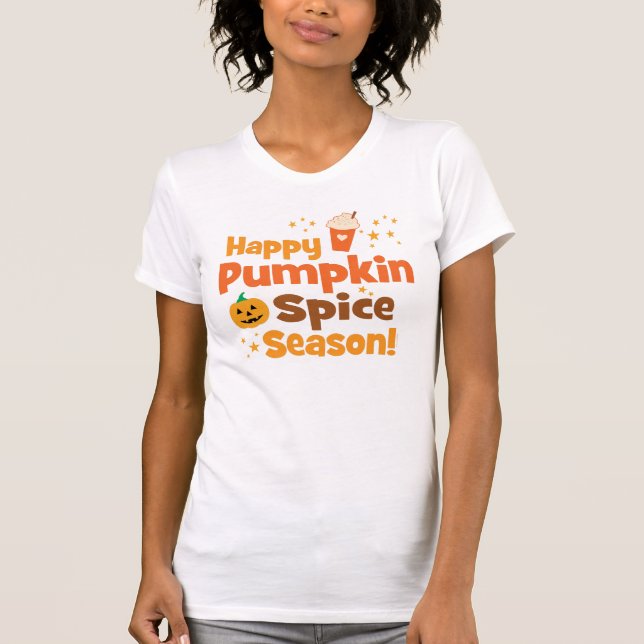 Camiseta Happy Pumpkin Spice Season (Frente)